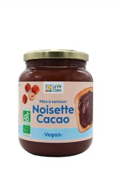 Pâte à tartiner 16% noisette sans lactose