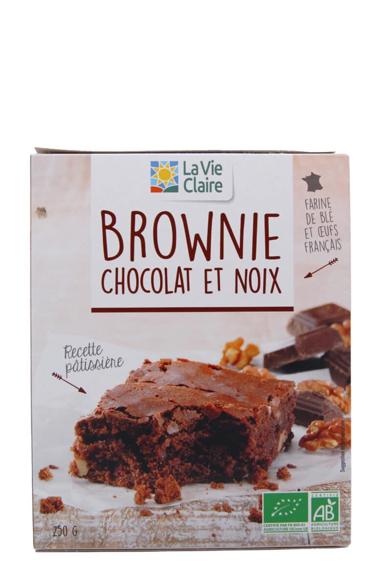 Brownie au chocolat et noix bio