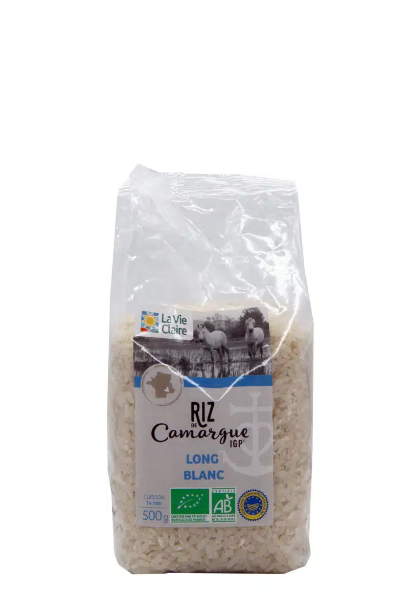 Riz de Camargue IGP long blanc bio 500g La Vie Claire