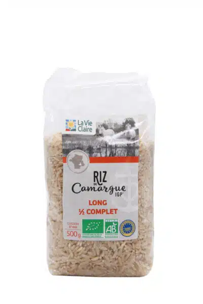 Riz de Camargue IGP long semi complet bio 500g La Vie Claire