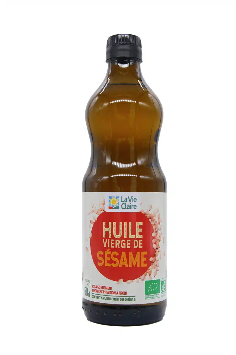 Huile vierge de sésame bio