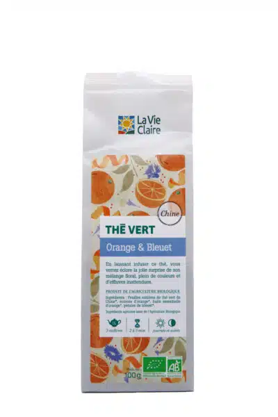 Thé vert orange bleuet bio