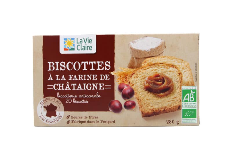 Biscotte à la farine de châtaigne