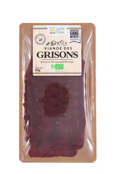 Viande des grisons sans nitrite IGP bio