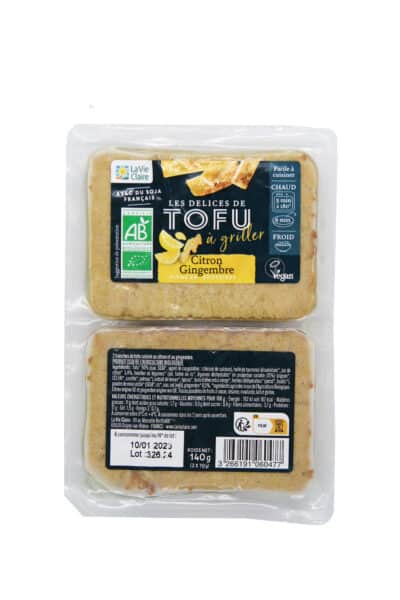 Délices de tofu citron gingembre bio