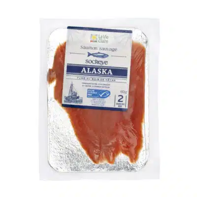 Saumon fumé sauvage d'Alaska