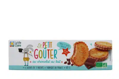 Goûters fourrés au chocolat au lait bio