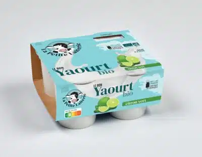 Yaourt ½ écrémé citron vert bio