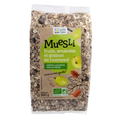 Muesli aux fruits et aux graines bio