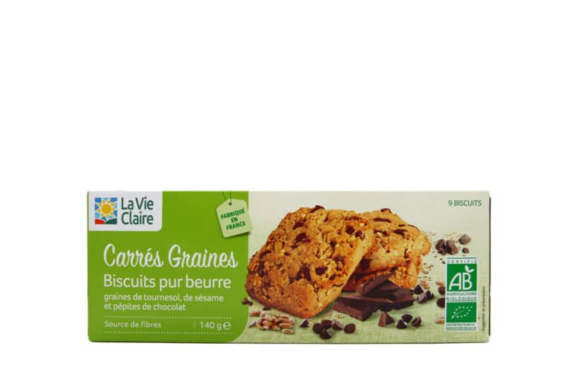 Biscuits aux graines et pépites de chocolat bio