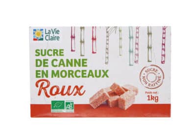 Sucre de canne roux en morceaux bio