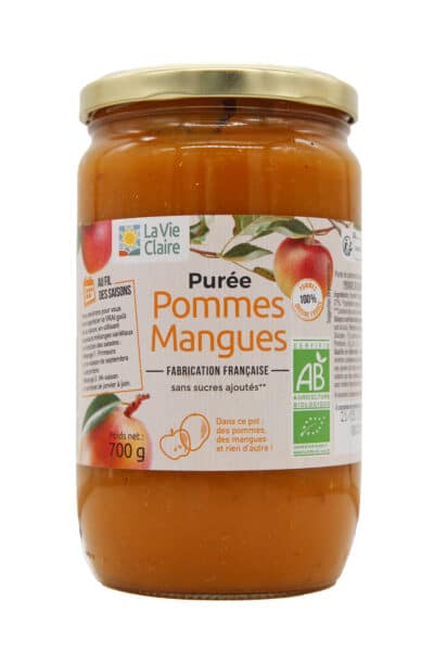 Purée pommes mangues bio