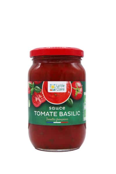 Sauce tomate au basilic bio..