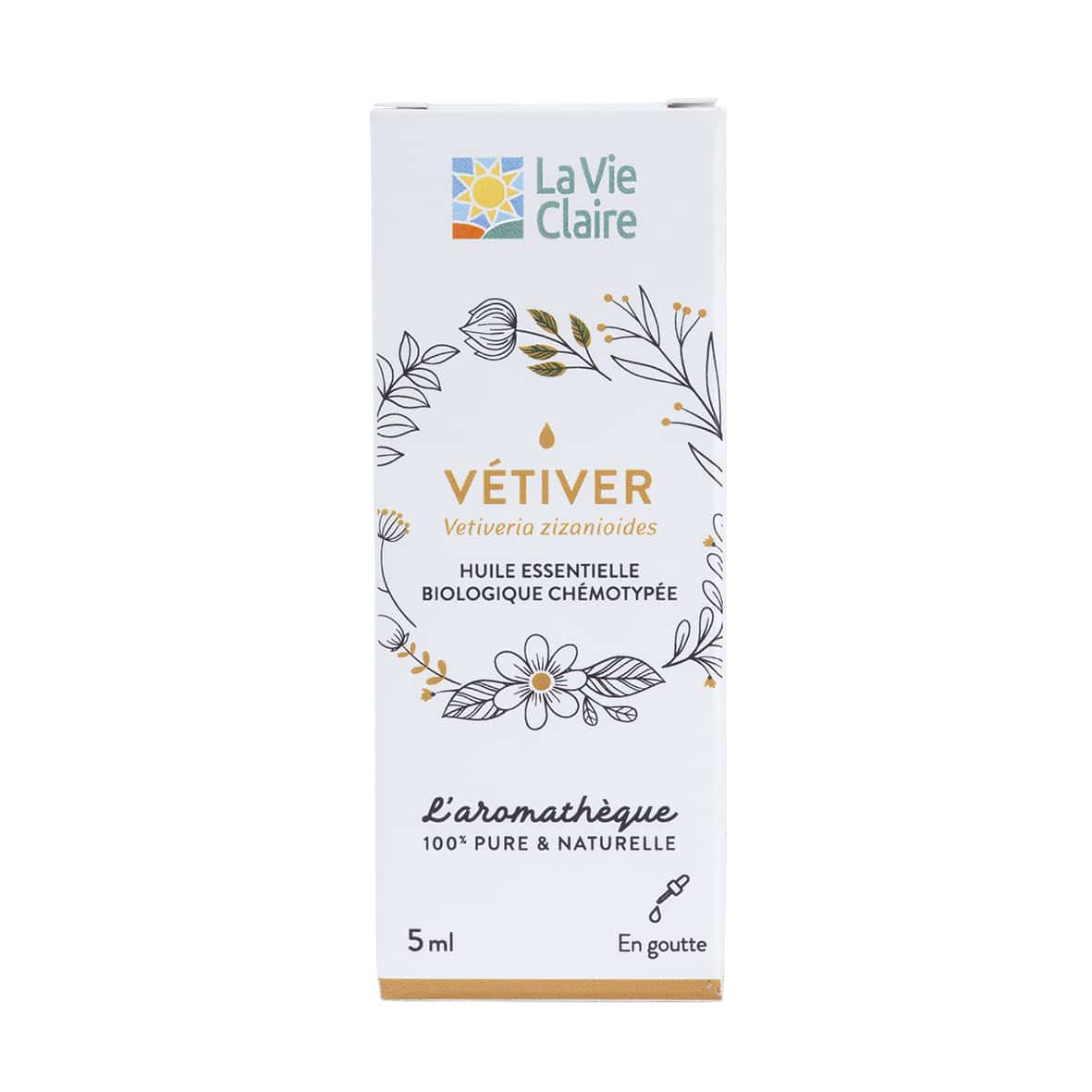 Huile essentielle VETIVER bio