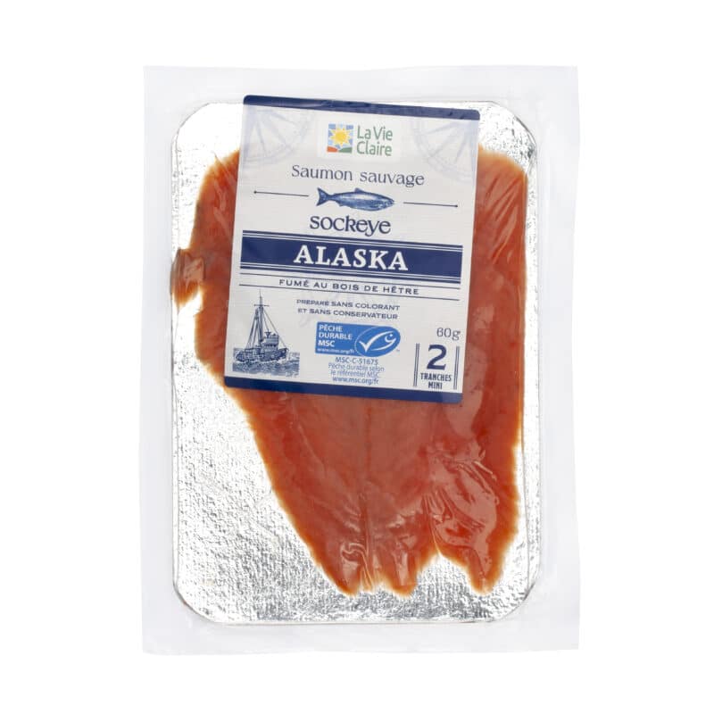 Saumon fumé sauvage d'Alaska