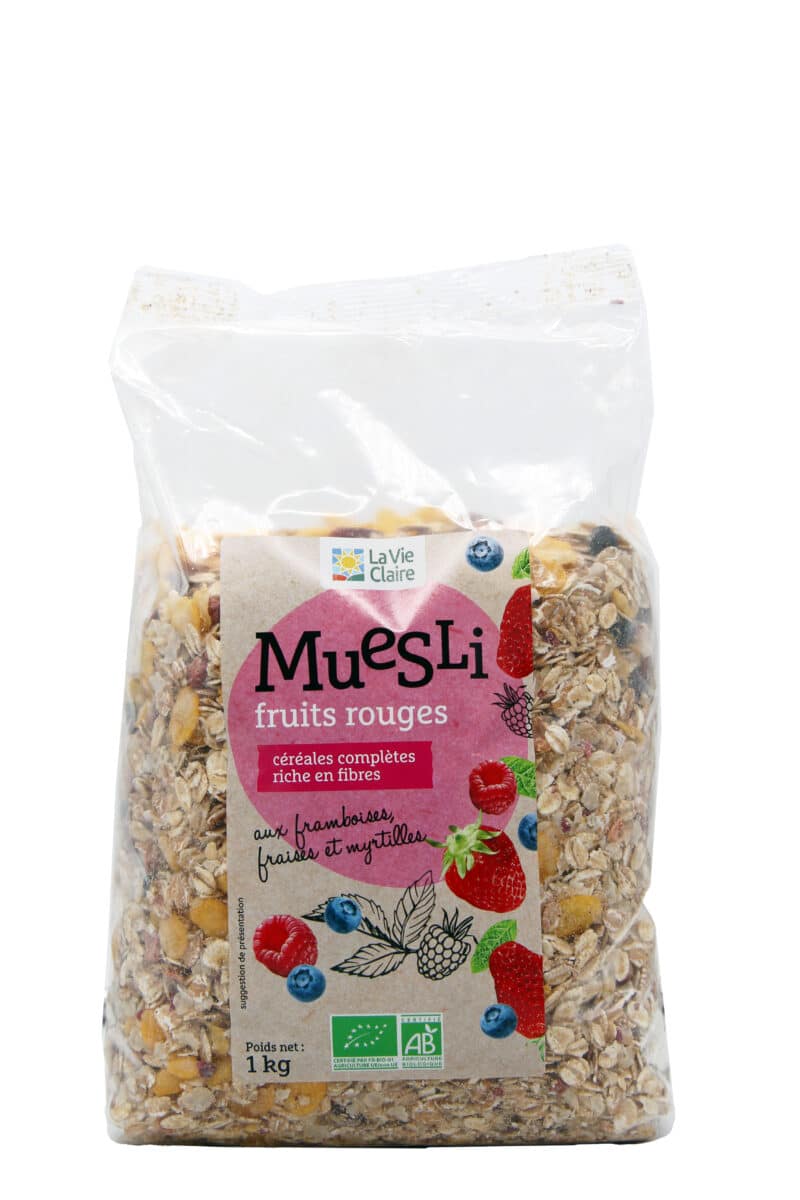 Muesli aux fruits rouges bio