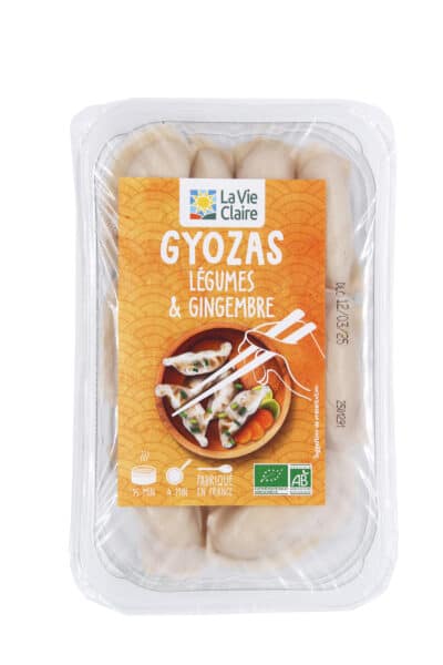 Gyoza légumes gingembre bio