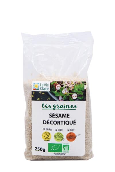 Graines de sésame décortiquées bio