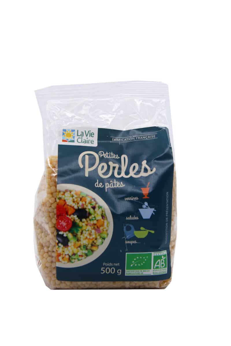 Pâtes perles bio