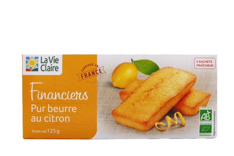 Financiers pur beurre aux écorces de citron