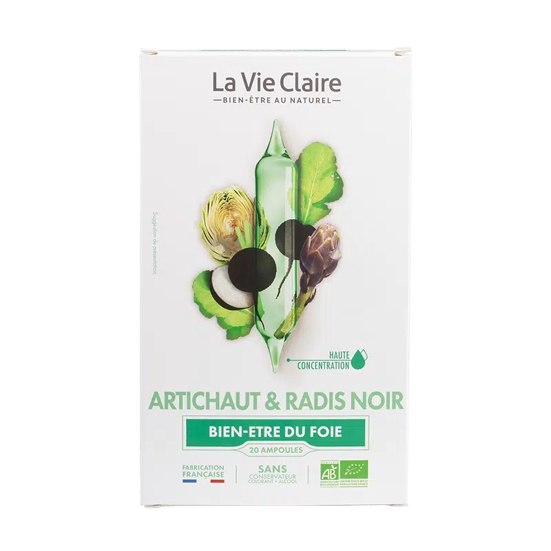Artichaut & radis noir  20 ampoules bio