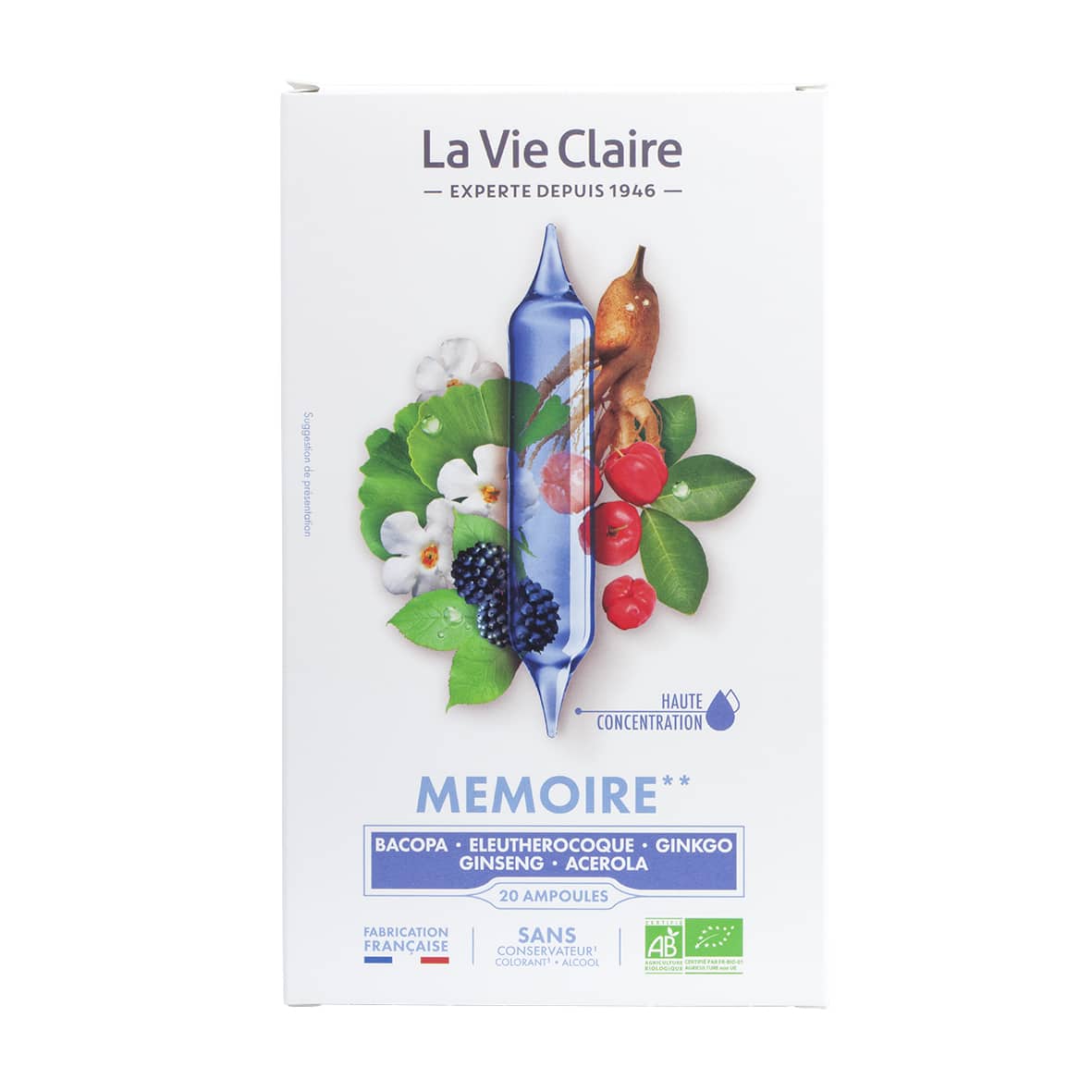 Mémoire - 20 ampoules bio
