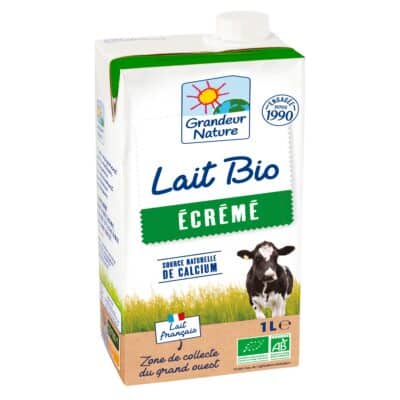 Lait écrémé bio