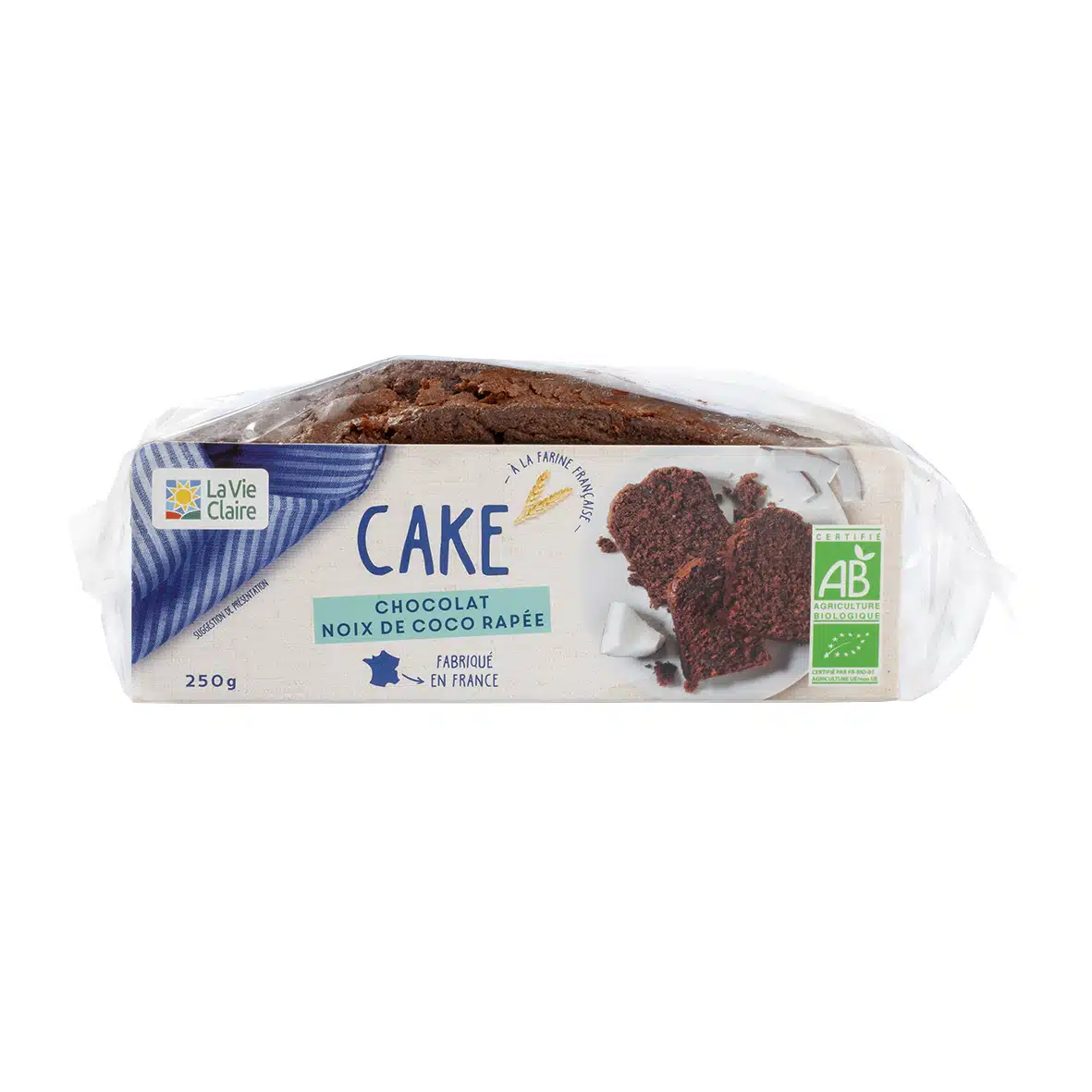 Cake au chocolat et à la noix de coco bio