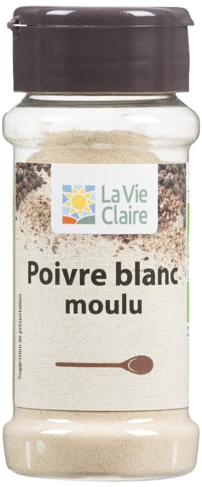 Poivre blanc moulu bio