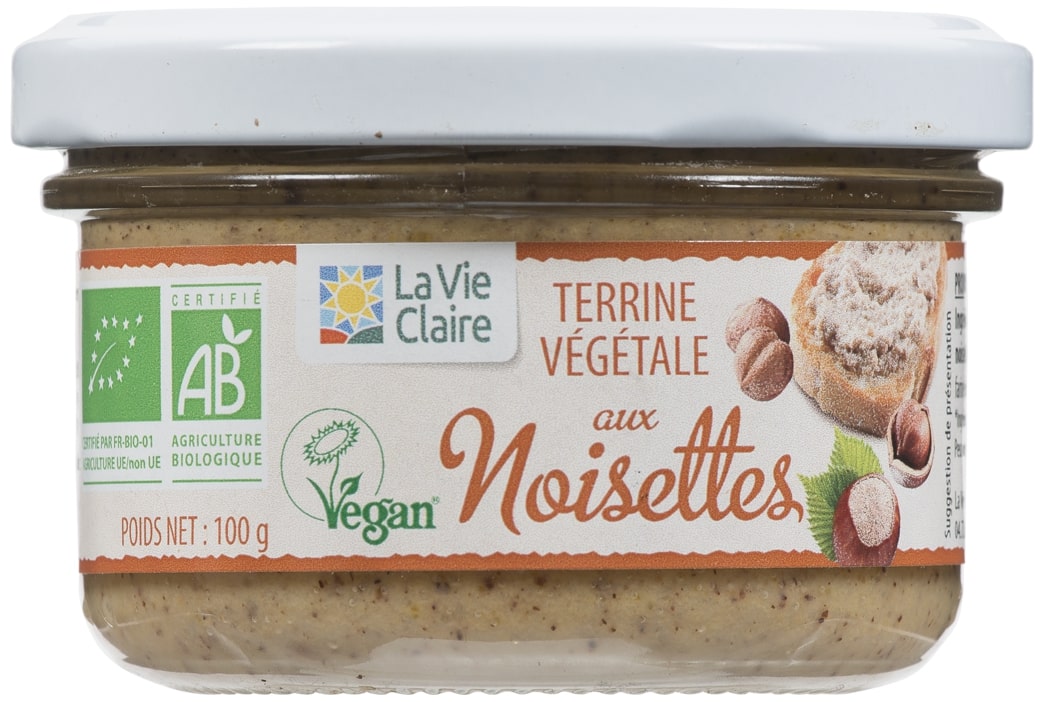 Terrine végétale aux noisettes bio