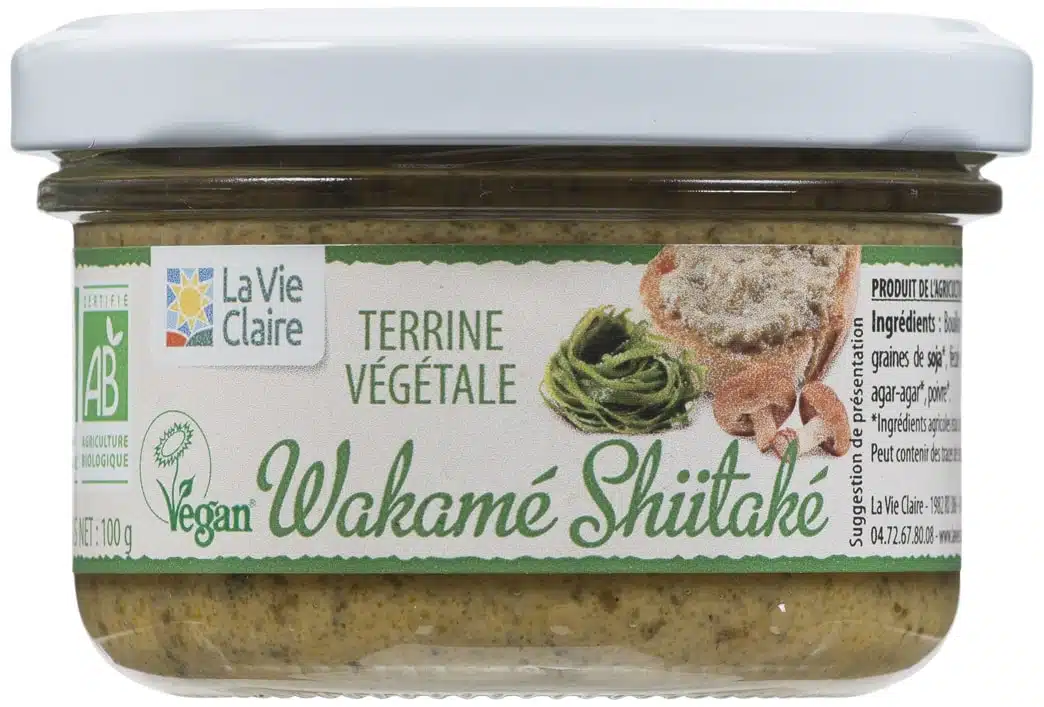 Terrine végétale au wakamé et shiitaké bio