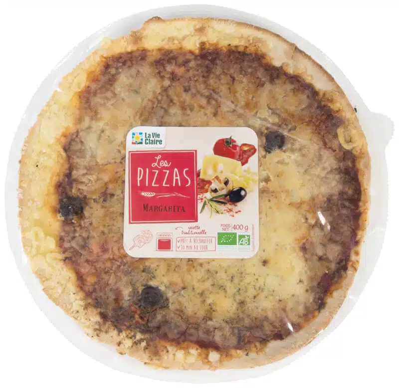 Pizza margarita bio