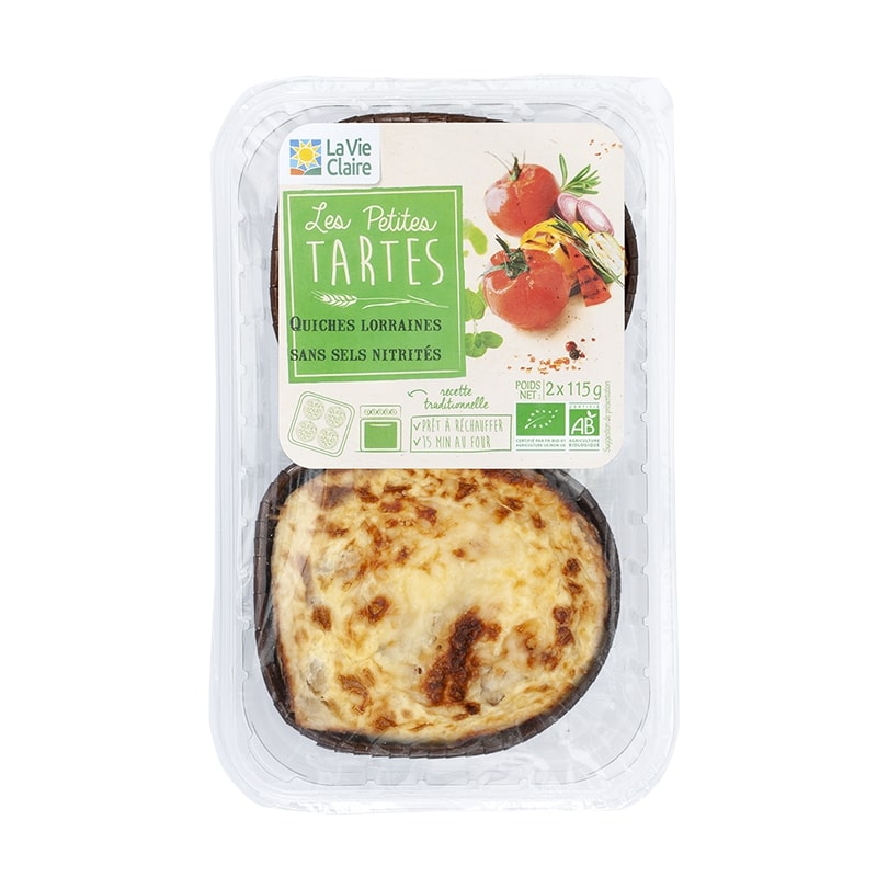 Quiche lorraine aux lardons sans nitrite bio