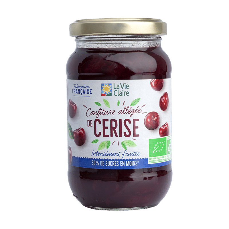 Confiture allégée de cerise bio