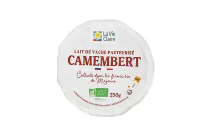 Camembert au lait de vache pasteurisé bio