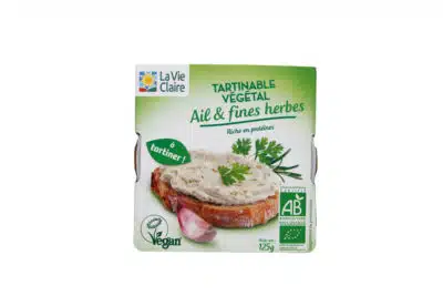 Tartinable vegetal ail et fines herbes bio