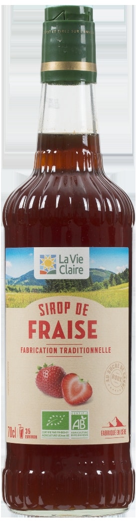 Sirop de fraise bio