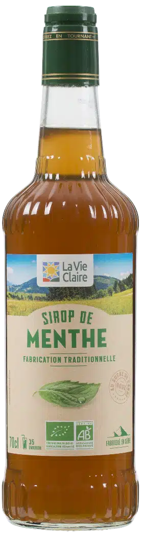Sirop de menthe bio