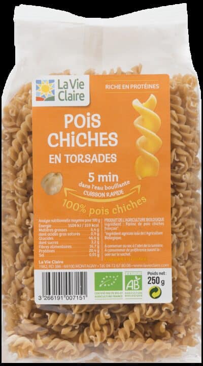Pois chiches en torsades bio