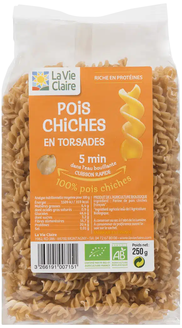 Pois chiches en torsades bio