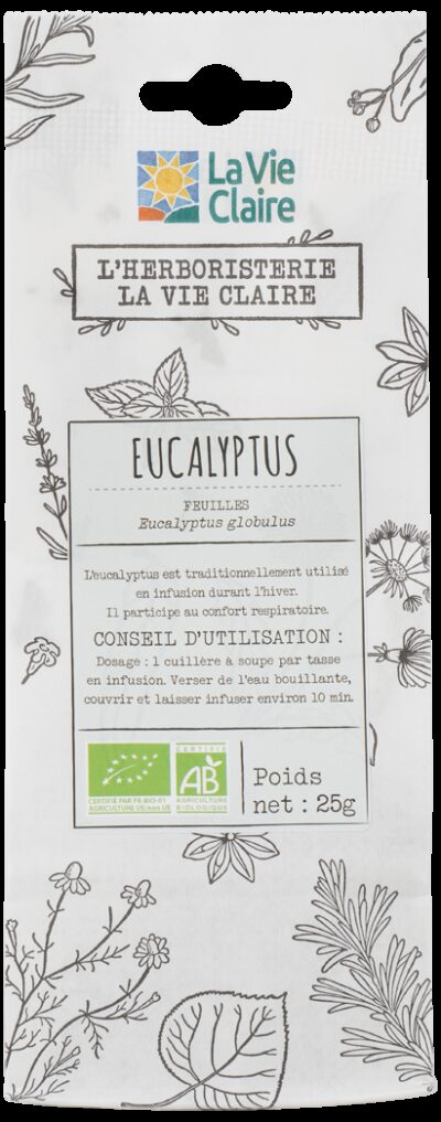 Eucalyptus feuilles en sac bio