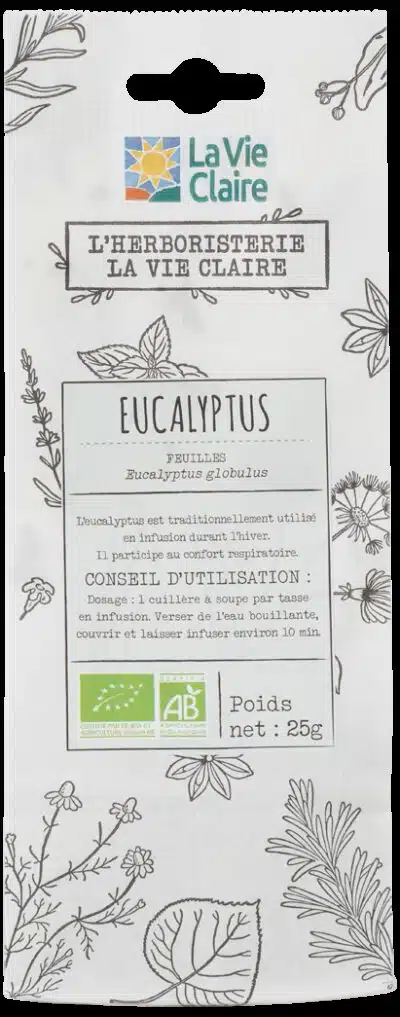 Eucalyptus feuilles en sac bio