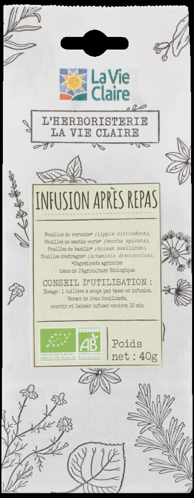 Infusion après repas bio