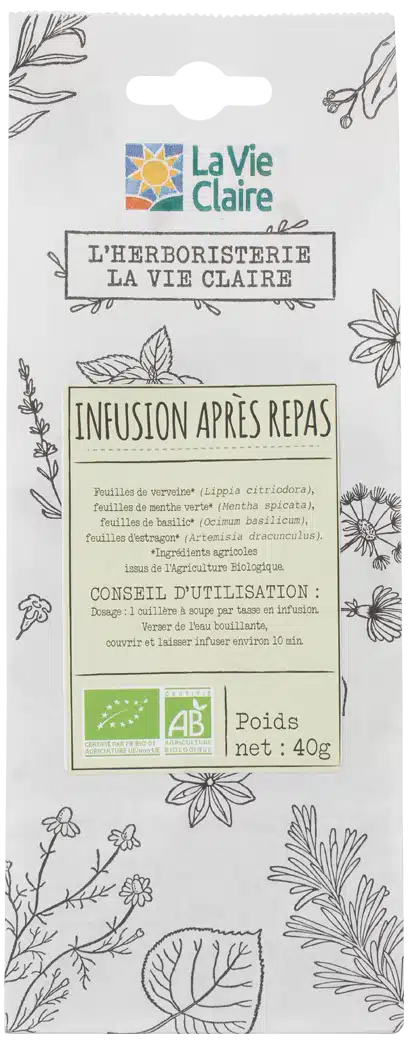 Infusion après repas bio