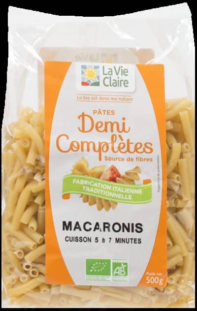Macaronis demi-complets bio