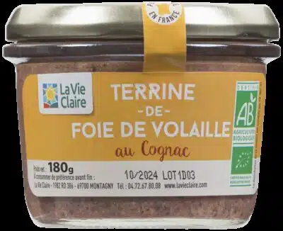 Terrine de foie de volaille au Cognac bio