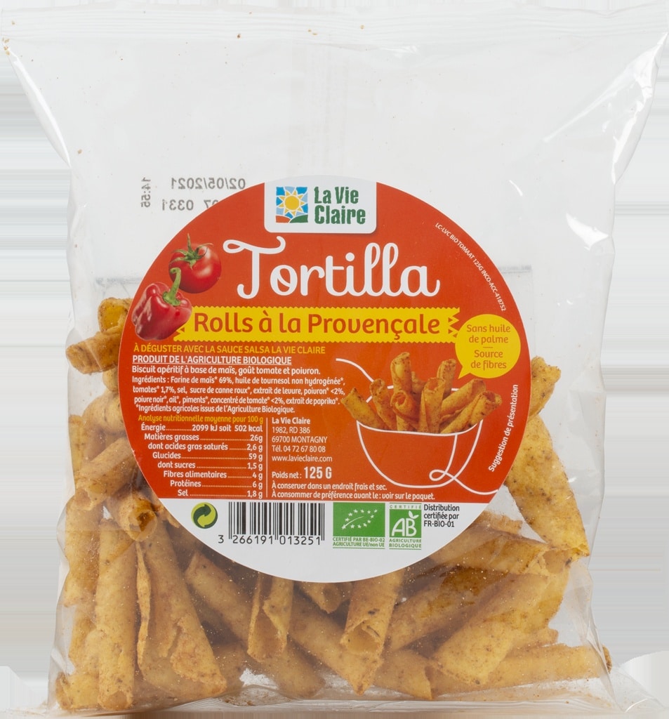 Tortilla chips rolls bio