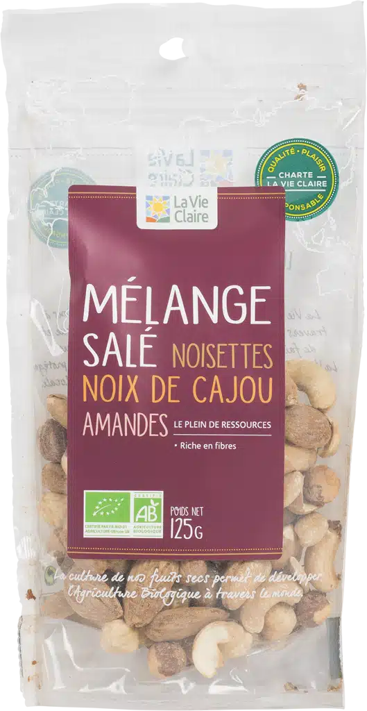 Mélange salé apéritif bio