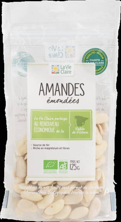 Amandes émondées bio