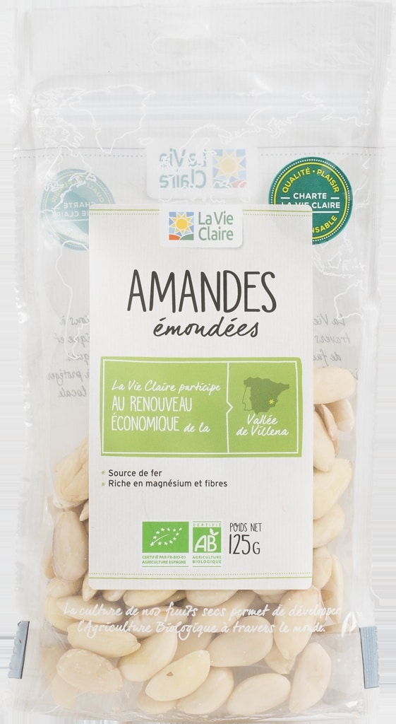 Amandes émondées bio